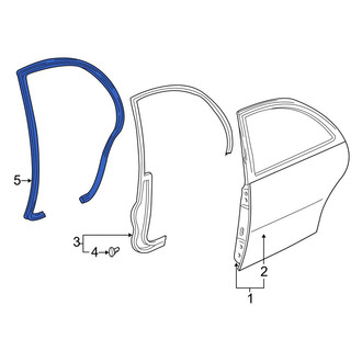 Mazda OE - Front Left Inner Door Seal