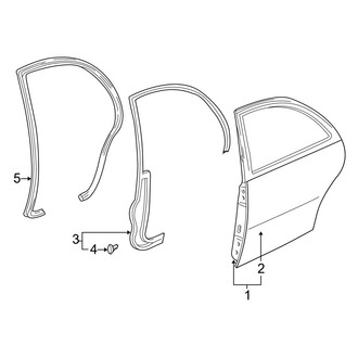 Mazda OE - Rear Door - Door & Components