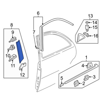 Mazda OE - Rear Left Rearward Door Applique