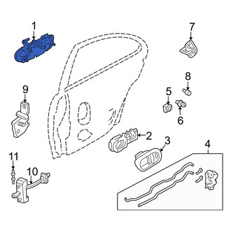 Mazda OE - Rear Right Outer Exterior Door Handle
