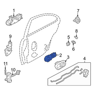 Mazda OE - Front Left Outer Exterior Door Handle
