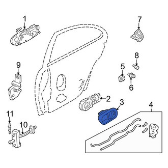 Mazda OE - Front Left Inner Interior Door Handle Trim