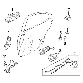 Mazda OE - Rear Door - Lock & Hardware