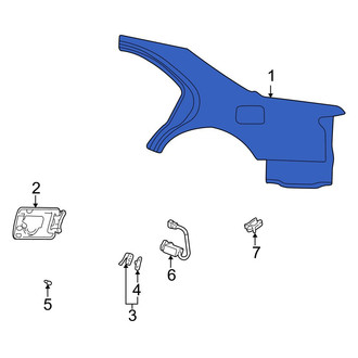 Mazda OE - Rear Right Quarter Panel