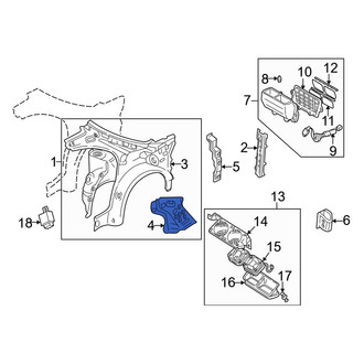 Mazda OE - Rear Left Quarter Panel Gutter