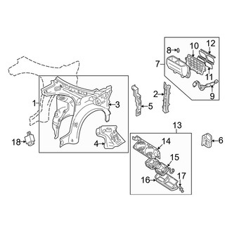 Mazda OE - Quarter Panel - Inner Structure