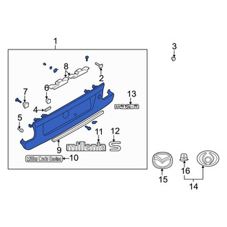Mazda OE - Rear Deck Lid Finish Panel