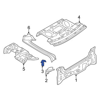 Mazda OE - Rear Left Floor Cover Panel Bracket