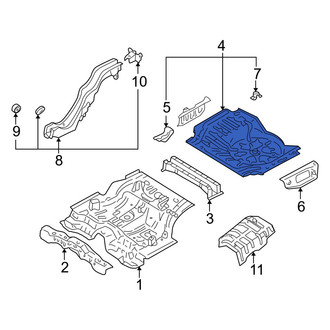 Mazda OE - Rear Center Floor Pan