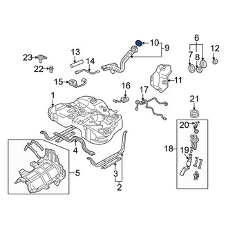 Mazda OE - Fuel Filler Neck Gasket