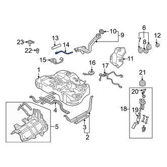 Mazda OE - Fuel Tank Vent Hose
