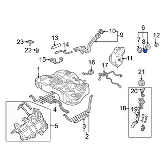 Mazda OE - Fuel Filler Neck Seal