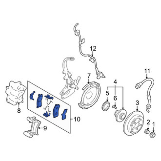 Mazda OE - Rear Disc Brake Pad Set