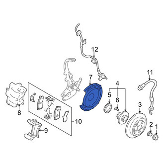 Mazda OE - Rear Right Brake Backing Plate
