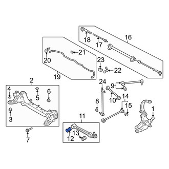 Mazda OE - Rear Lower Inner Suspension Control Arm Bushing