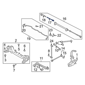 Mazda OE - Inner Steering Tie Rod End