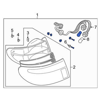 Mazda OE - Rear Left Tail Light Assembly