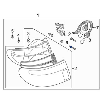 Mazda OE - Tail Light Grommet