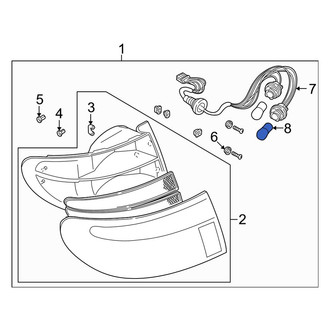Mazda OE - Rear Upper Tail Light Bulb