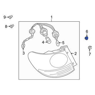 Mazda OE - Tail Light Grommet