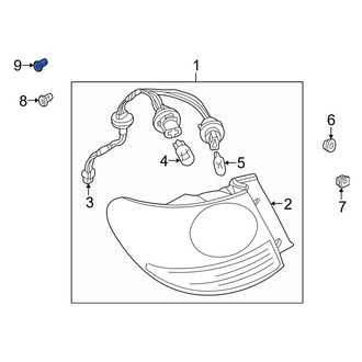 Mazda OE - Tail Light Nut