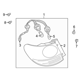 Mazda OE - Rear Left Tail Light Assembly