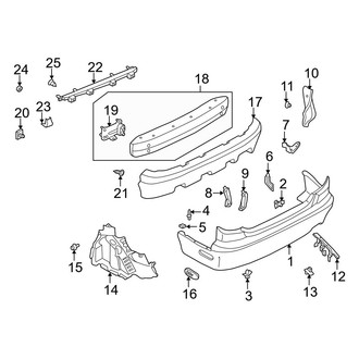 Mazda OE - Rear Bumper - Bumper & Components