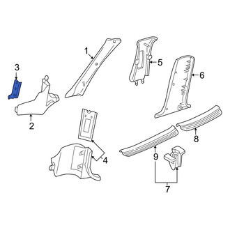 Mazda OE - Kick Panel Trim Bracket