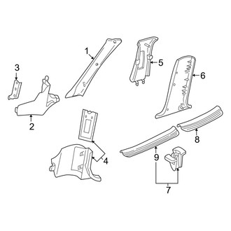 Mazda OE - Pillars, Rocker & Floor - Interior Trim