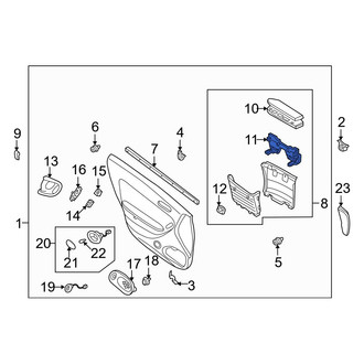Mazda OE - Front Door Hinge