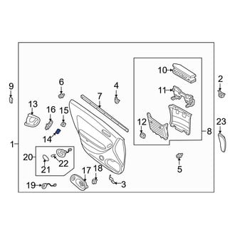 Mazda OE - Front Left Door Window Switch