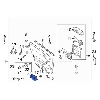Mazda OE - Front Left Speaker Cover