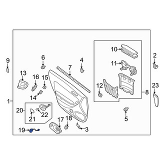 Mazda OE - Front Fuel Filler Door Switch