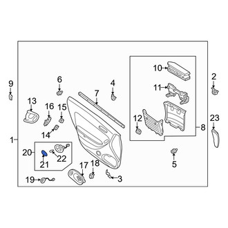 Mazda OE - Rear Courtesy Light Lens