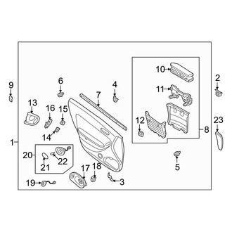 Mazda OE - Front Door - Interior Trim