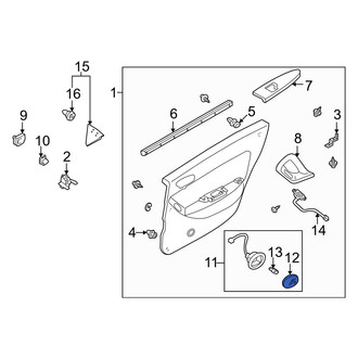 Mazda OE - Rear Courtesy Light Lens