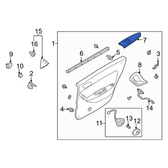 Mazda OE - Front Left Door Armrest