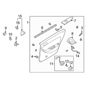 Mazda OE - Rear Door - Interior Trim