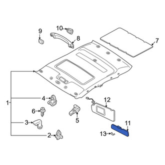 Mazda OE - Center Sun Visor