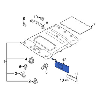 Mazda OE - Left Sun Visor