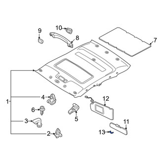 Mazda OE - Sun Visor Cap