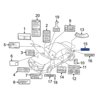 Mazda OE - Fuel Information Label