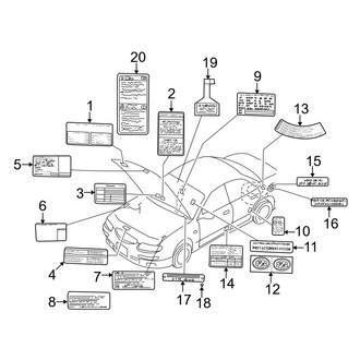 Mazda OE - Information Labels - Labels