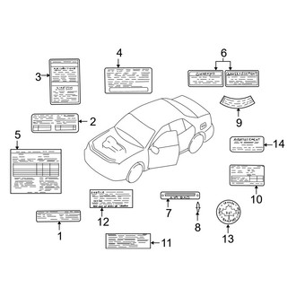 Mazda OE - Information Labels - Labels (Canada Only)