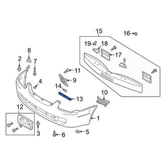 Mazda OE - License Plate Bracket