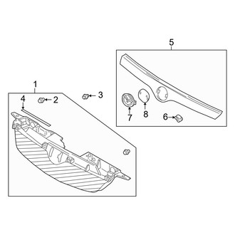 Mazda OE - Grille & Components (DX / ES / LX)