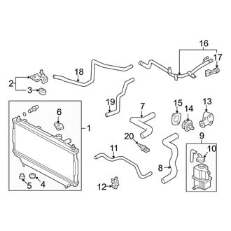 Mazda OE - Cooling - Radiator & Components (1.6L)