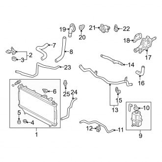 2000 Mazda Protege OEM Engine Cooling Parts | Radiators — CARiD.com