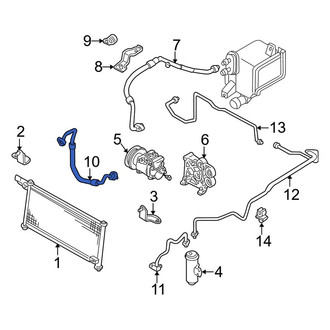 Mazda OE - A/C Refrigerant Discharge Hose