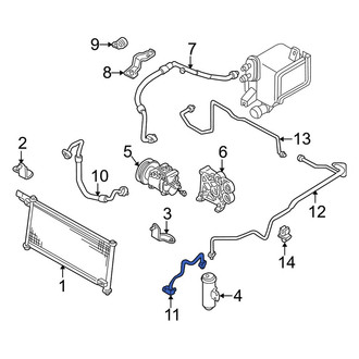Mazda OE - A/C Pipe